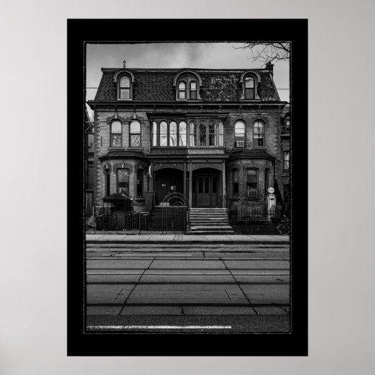 Carlton Street nr. 17 met de grens Poster (Voorkant)