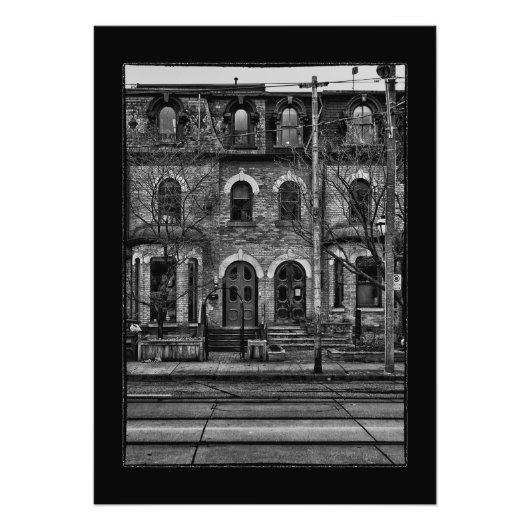 Carlton Street nr. 3 met grens Foto Afdruk (Voorkant)