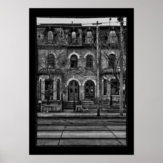 Carlton Street nr. 3 met grens Poster (Voorkant)