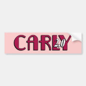 Carly 2.0 Bumpersticker (Voorkant)