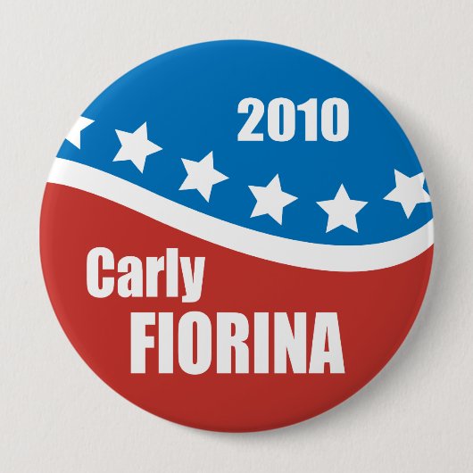 Carly Fiorina 2010 Ronde Button 4,0 Cm (Voorkant)