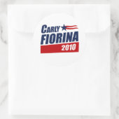 CARLY FIORINA 2010 RONDE STICKER (Tas)
