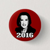CARLY FIORINA 2016 CANDIDATE RONDE BUTTON 3,2 CM (Voorkant)