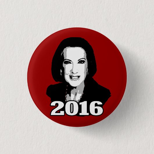 CARLY FIORINA 2016 CANDIDATE RONDE BUTTON 3,2 CM (Voorkant)