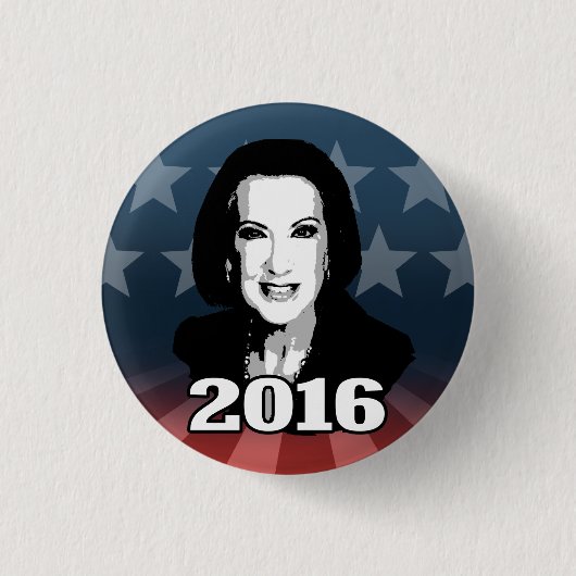 CARLY FIORINA 2016 CANDIDATE RONDE BUTTON 3,2 CM (Voorkant)