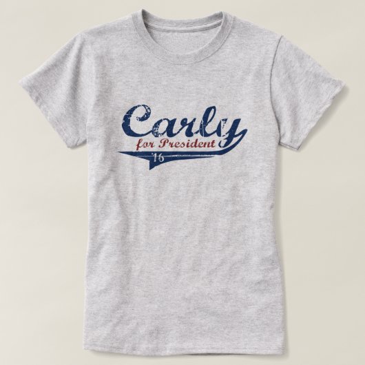 Carly Fiorina 2016 Swash T-shirt (Design voorkant)