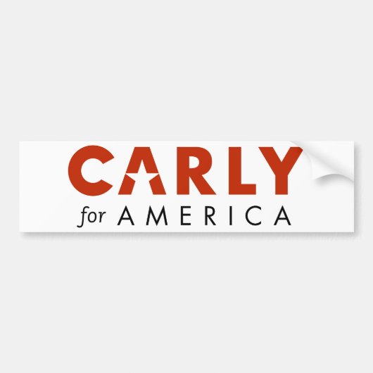 CARLY FIORINA for President 2016 bumper sticker (Voorkant)