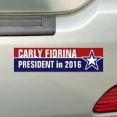 Carly Fiorina in 2016 Bumpersticker (Op auto)