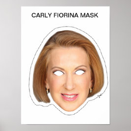 Carly Fiorina Mask Poster