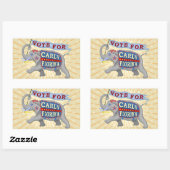Carly Fiorina President 2016 Republikeinse Olifant Rechthoekige Sticker (Vel)