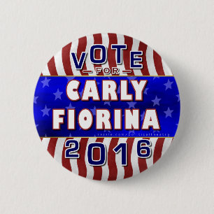 Carly Fiorina President 2016 Verkiezingsrepublikei Ronde Button 5,7 Cm