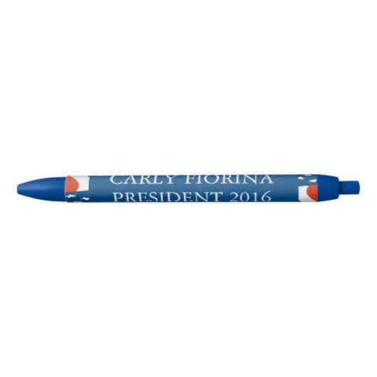 Carly Fiorina President 2016 Zwarte Inkt Pen (Voorkant)