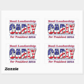 Carly Fiorina Rechthoekige Sticker (Vel)