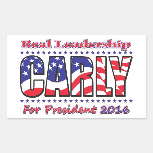 Carly Fiorina Rechthoekige Sticker (Voorkant)