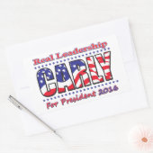 Carly Fiorina Rechthoekige Sticker (Envelop)