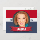 Carly Fiorina voor President 2016 Briefkaart (Voorkant / Achterkant)