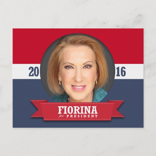 Carly Fiorina voor President 2016 Briefkaart (Voorkant)