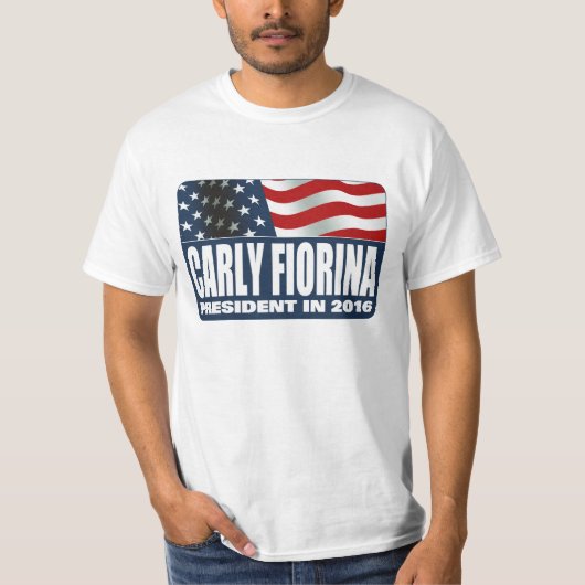 Carly Fiorina voor President in 2016 T-shirt (Voorkant)