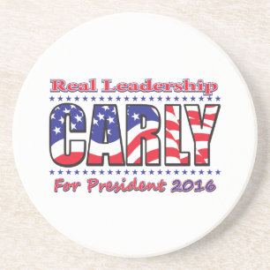 Carly Fiorina voor President Zandsteen Onderzetter