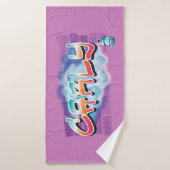 Carly Jouw naam Graffiti Bath Beach Towel Badhanddoek (Badhanddoek)
