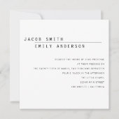 Carly Moderne Trouw Uitnodiging (Voorkant)