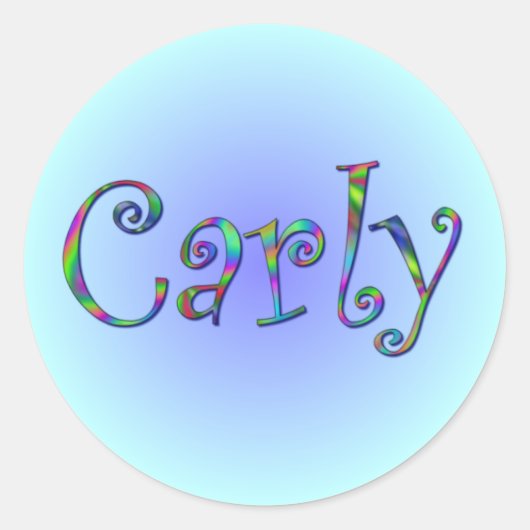 Carly Regenboog Sticker (Voorkant)