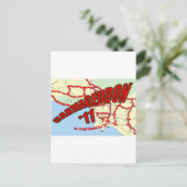 CARMAGEDDON 405 Gridlock in Los Angeles Briefkaart (Staand voorkant)