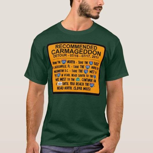 Carmageddon - Aanbevolen detail T-shirt (Voorkant)