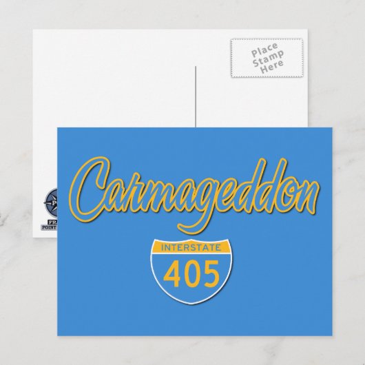 Carmageddon Briefkaart (Voorkant / Achterkant)