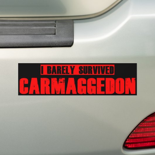 Carmageddon Bumpersticker (Op auto)