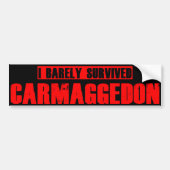 Carmageddon Bumpersticker (Voorkant)