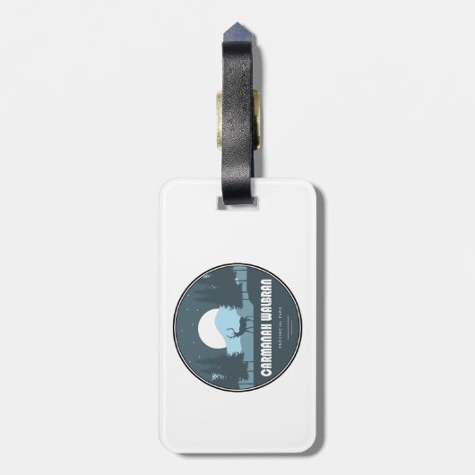 Carmanah Walbran Provinciaal Park Herten Bagagelabel (Achterkant verticaal)