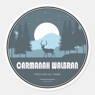 Carmanah Walbran Provinciaal Park Herten Ronde Sticker
