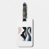 Carmanah Walbran Provincial Park Gekleurde heuvels Bagagelabel (Achterkant verticaal)