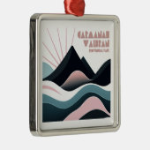 Carmanah Walbran Provincial Park Gekleurde heuvels Metalen Ornament (Rechts)