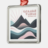 Carmanah Walbran Provincial Park Gekleurde heuvels Metalen Ornament (Links)