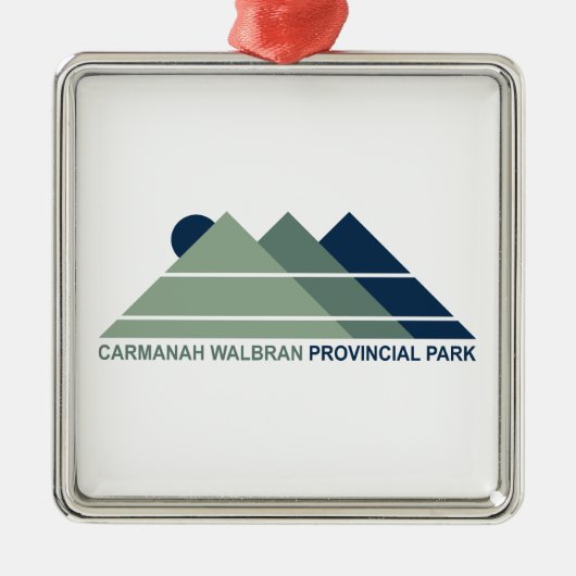 Carmanah Walbran Provincial Park Mountain Sun Metalen Ornament (Voorkant)