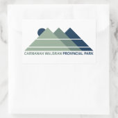 Carmanah Walbran Provincial Park Mountain Sun Rechthoekige Sticker (Tas)
