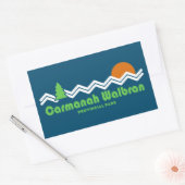 Carmanah Walbran Provincial Park Retro Rechthoekige Sticker (Envelop)