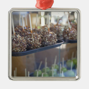 Carmel appels, Pioneer Square, Seattle, Metalen Ornament