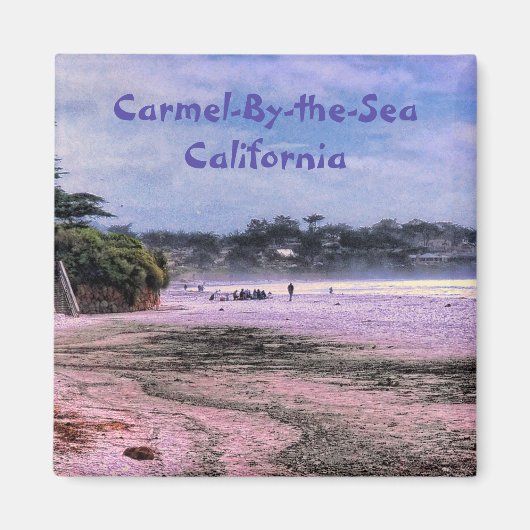 Carmel Beach California Central Coast magneet (Voorkant)