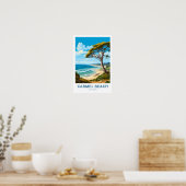 Carmel Beach California Reisprint Poster (Keuken)