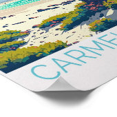 Carmel Beach California Travel Poster (Hoek)