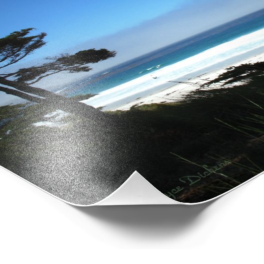 Carmel Beach, Californië, Verenigde Staten Foto Afdruk (Hoek)