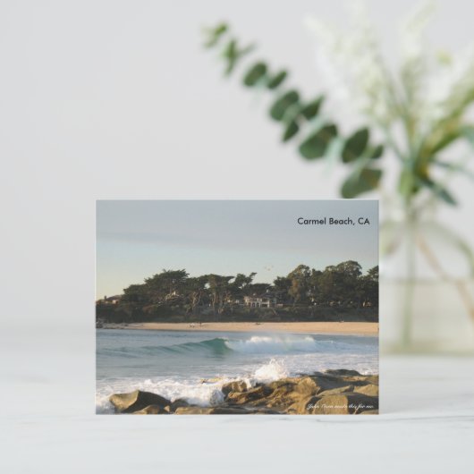 Carmel Beach door John Oven Briefkaart (Staand voorkant)