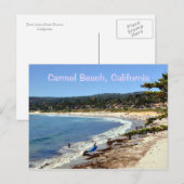 Carmel Beach Schilderachtig California Briefkaart (Voorkant / Achterkant)