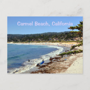 Carmel Beach Schilderachtig California Briefkaart