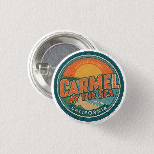 Carmel bij de zee strand california pacific kust g ronde button 3,2 cm