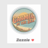 Carmel bij de zee strand california pacific kust sticker (Vel)