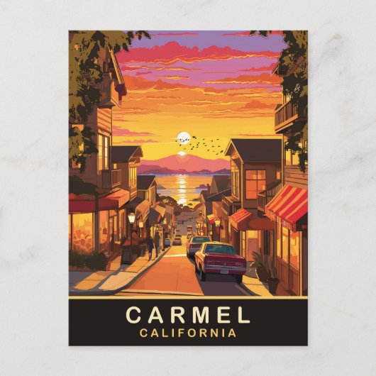 Carmel bij het Zee, Californië Briefkaart (Voorkant)